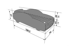 Кровать машина Мустанг PLUS - фото 6563